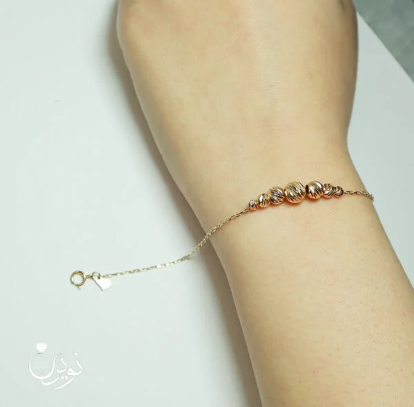 دستبند طلا زنانه ظریف 18عیار البرنادو B001