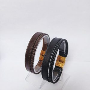 دستبند چرم طبیعی A003